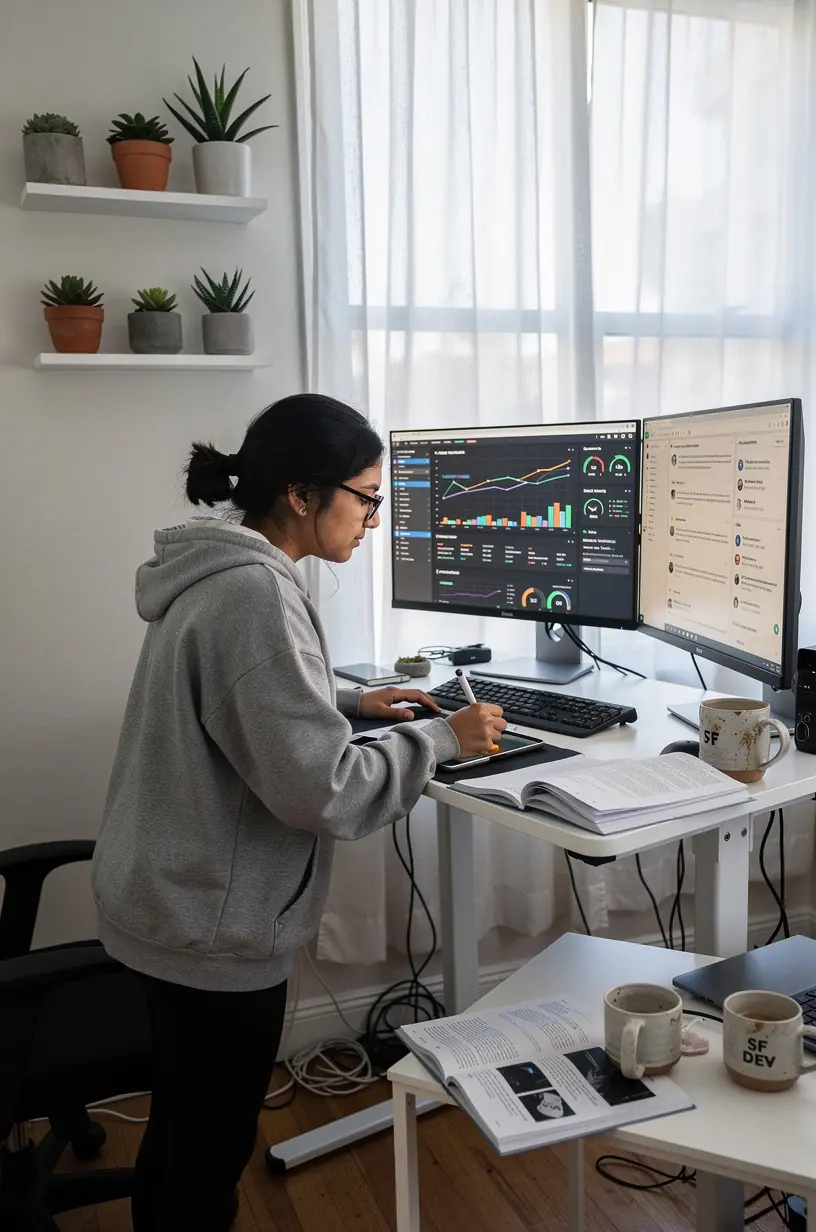 Modern office environment